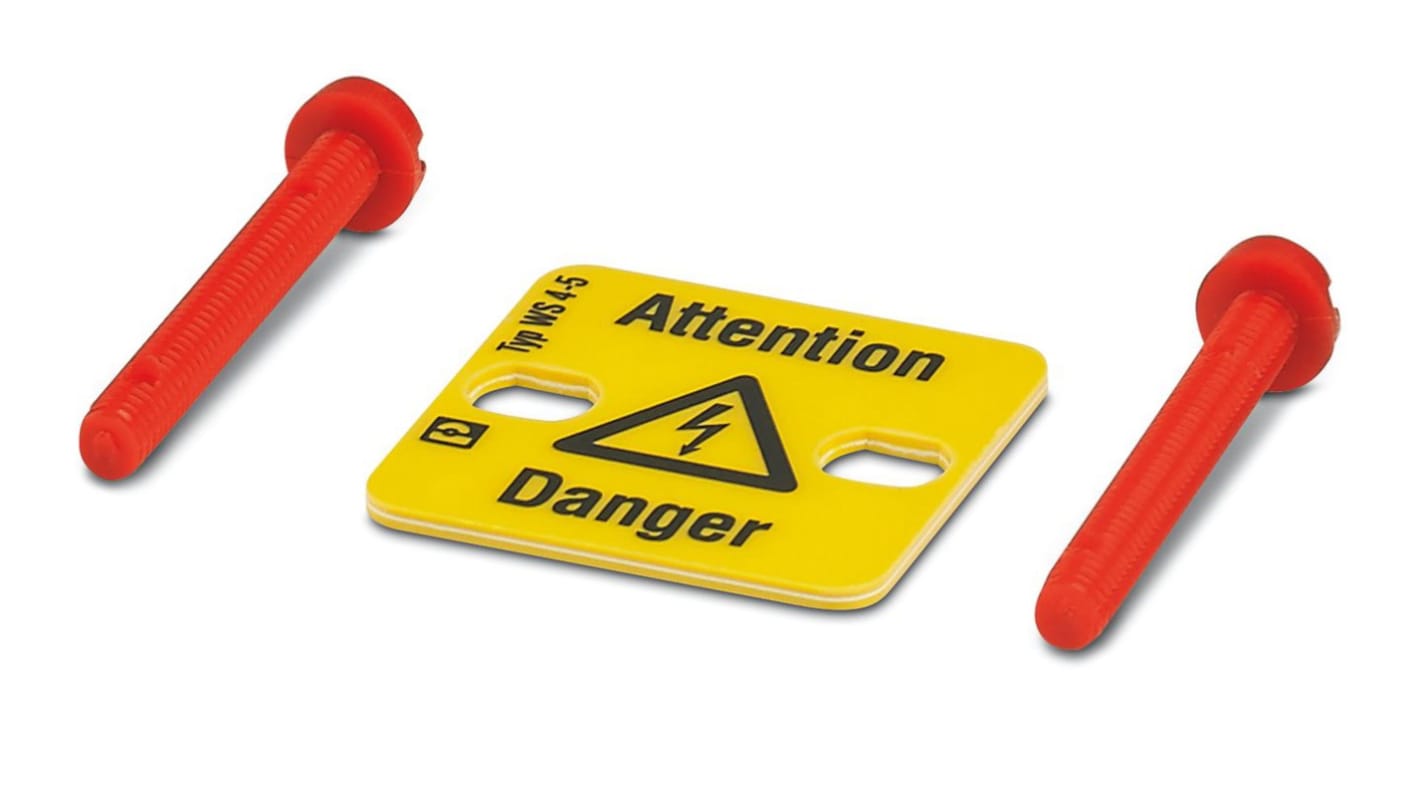 0805344 | Phoenix Contact 警告ラベル WS 4- 5 for use with 端子台