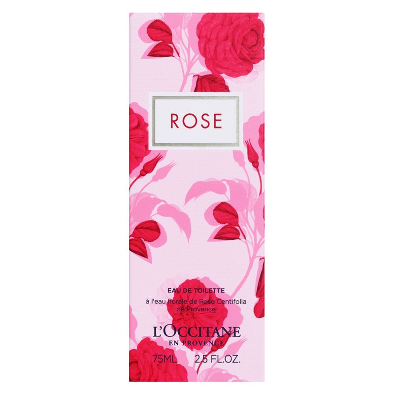 L'Occitane Rose, Eau de Toilette Donna, 75 ml Spray, Profumo