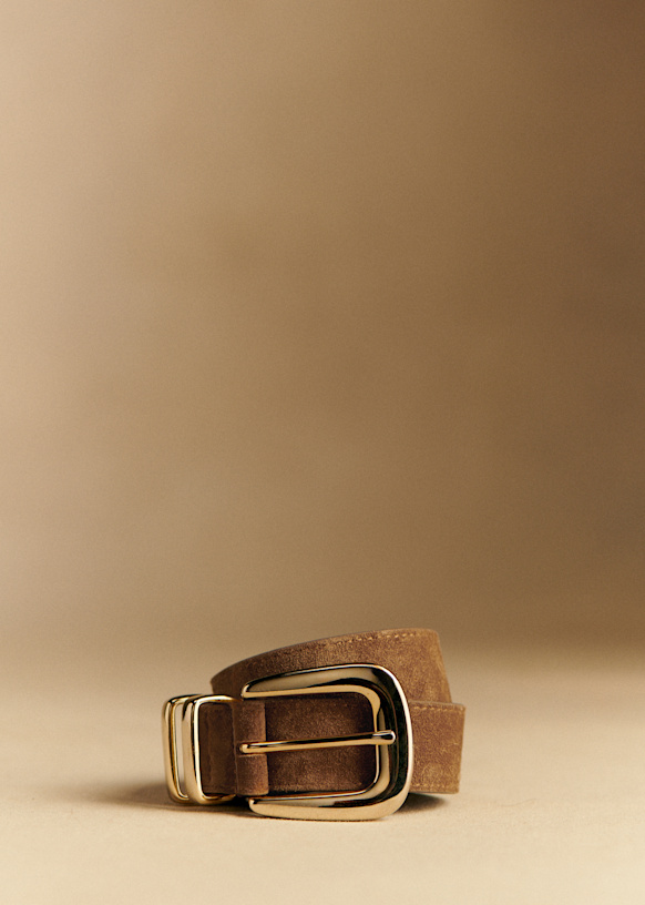Oria Belt - Choco Smooth - Bovine leather - Sézane