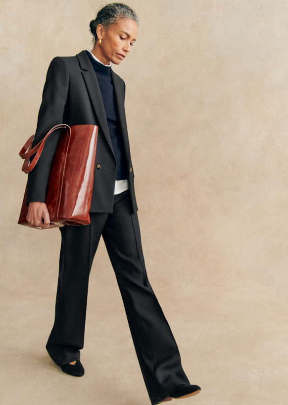 Christie ジャケット - チョコレート クリーム テニス ストライプ