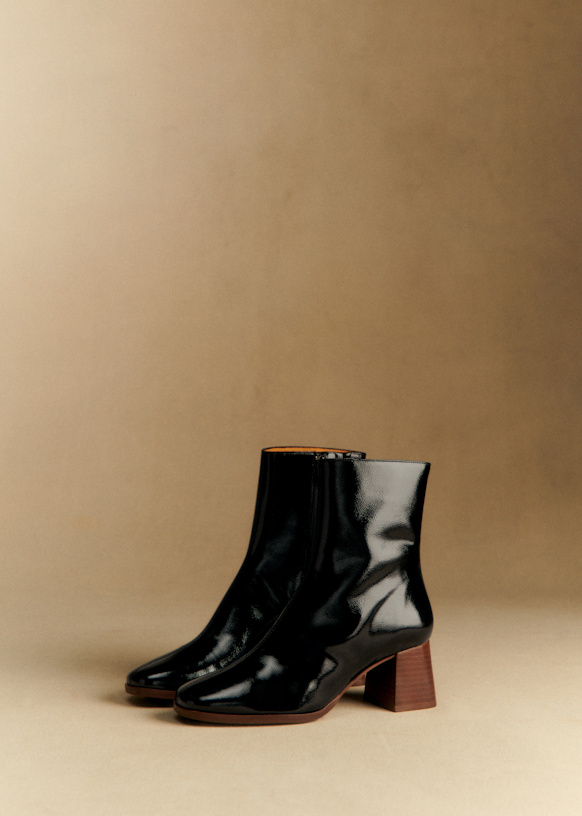 Axelle アンクルブーツ - アイスチョコレート - スムースカウハイド