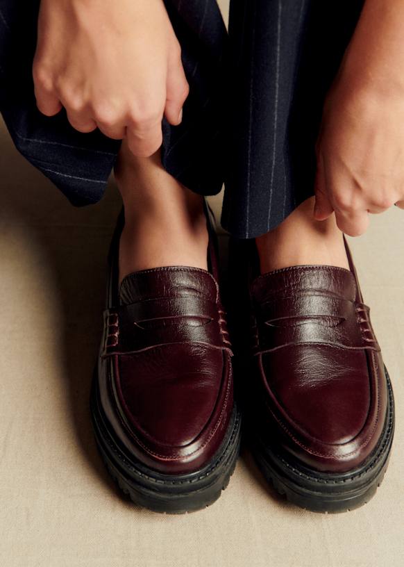 Albane Loafers - Smooth Black - Bovine leather - Sézane