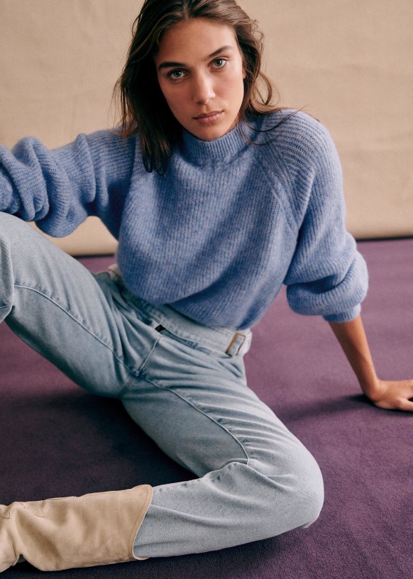 Otis Jumper - Sky blue - Baby Alpaca - Sézane