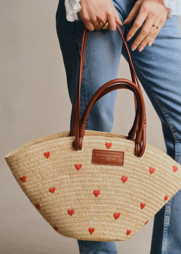 Justine バスケット - ナチュラルラフィア - ラフィア - Sézane