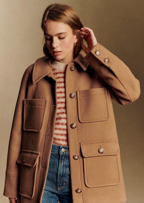 Paolo Coat - Camel - Wool - Sézane