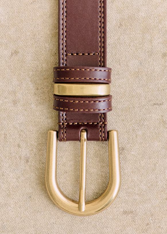 Taylor Belt - Smooth Black Heritage - Vegetable-tanned smooth