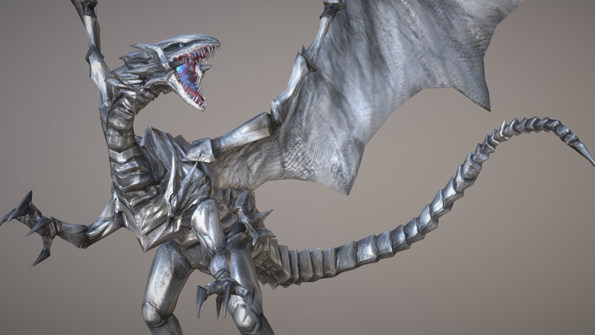 Yu-Gi-Oh! Blue-Eyes White Dragon 青眼の白龍 ブルーアイズ - 3D