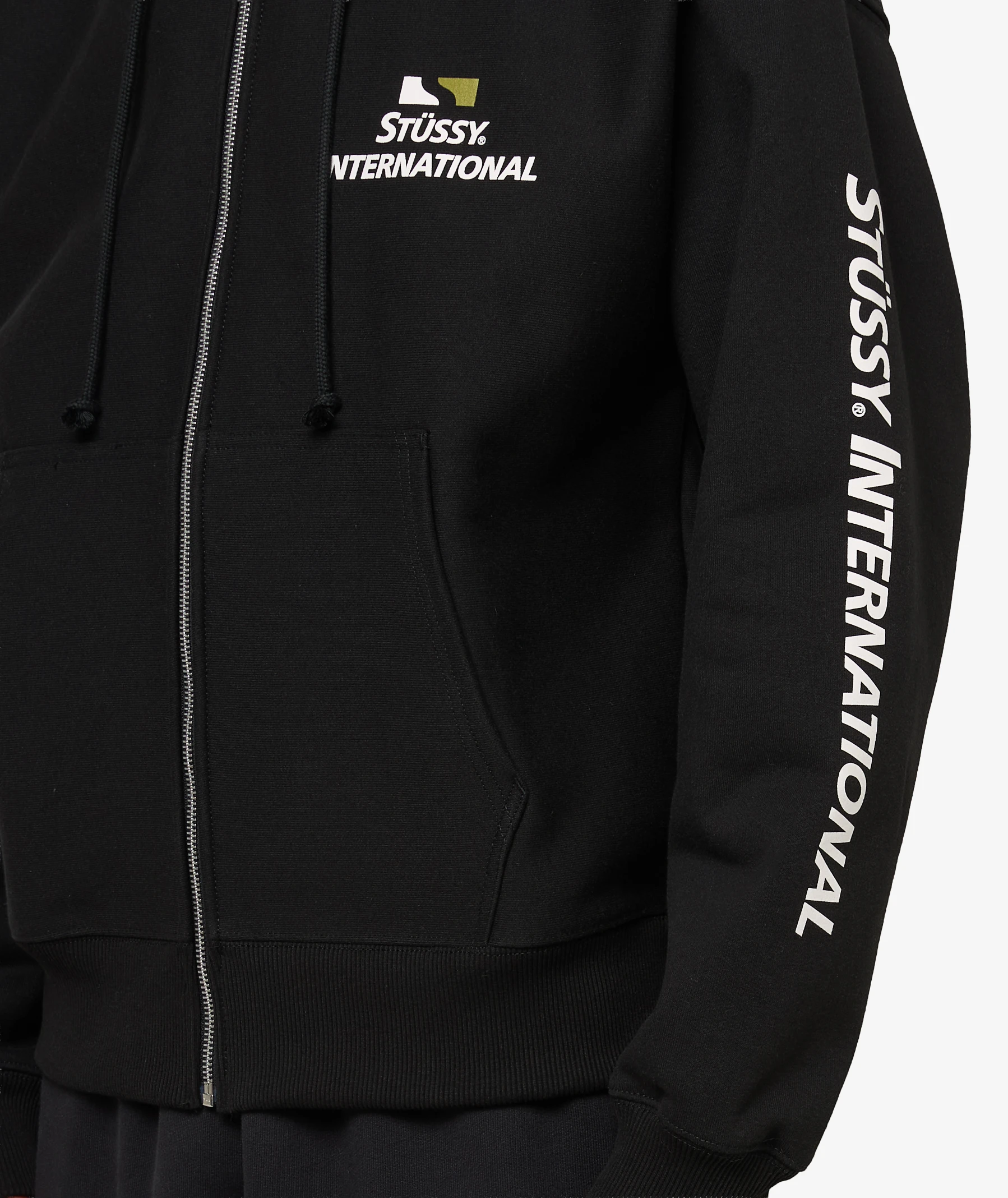Stüssy International Zip Hoodie | 1975146-BLAC | SVD USA