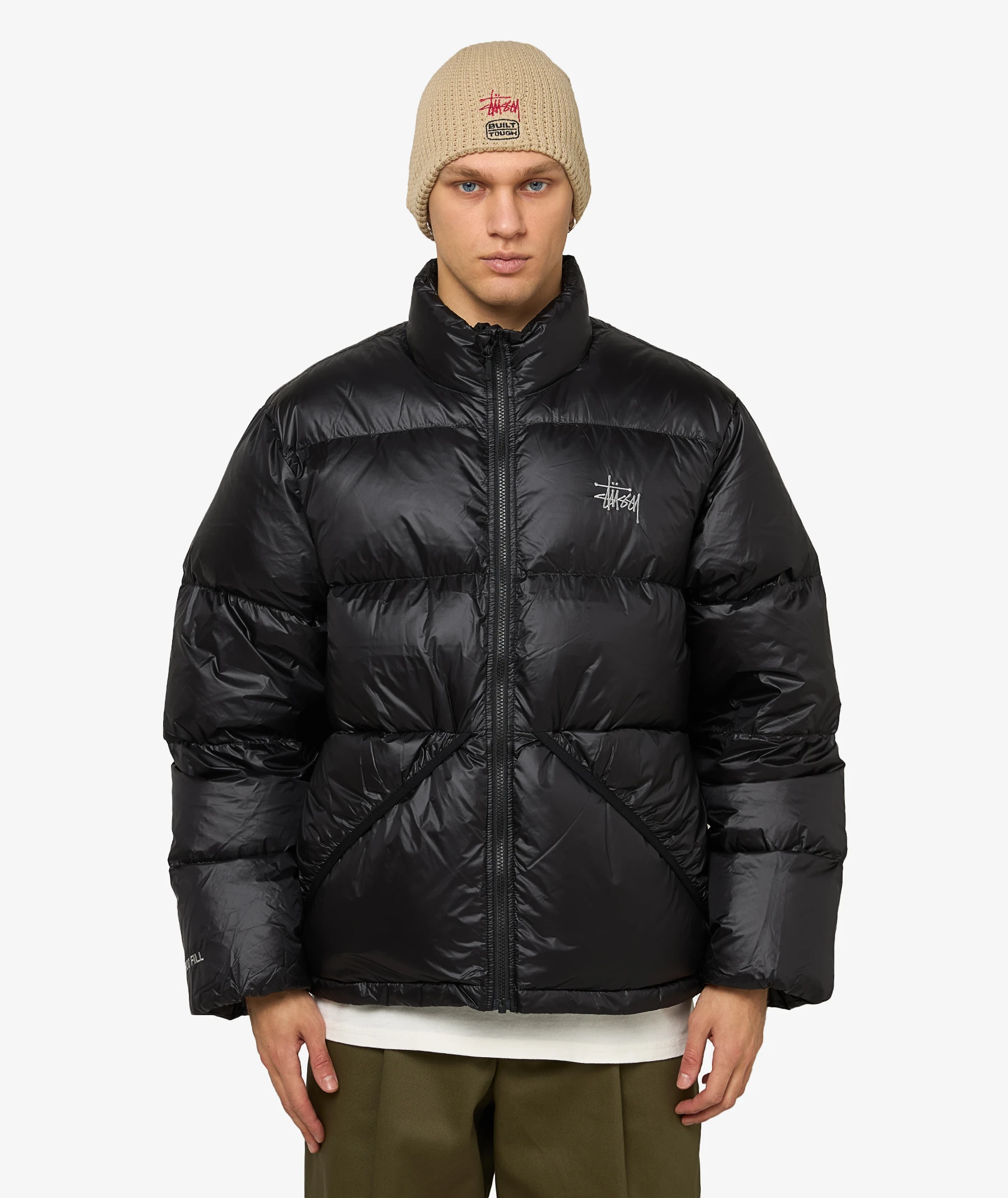 Stüssy Micro Ripstop Down Jacket | Jet Black | SVD USA