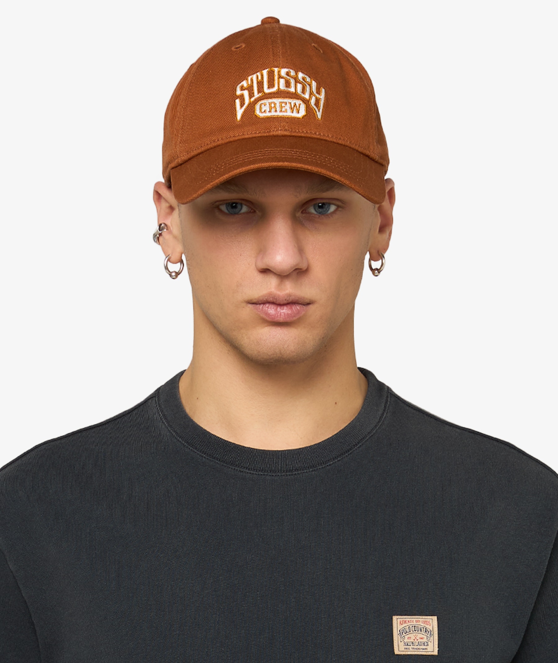 Stüssy Low Profile Crew Strapback Cap | Rust | SVD USA