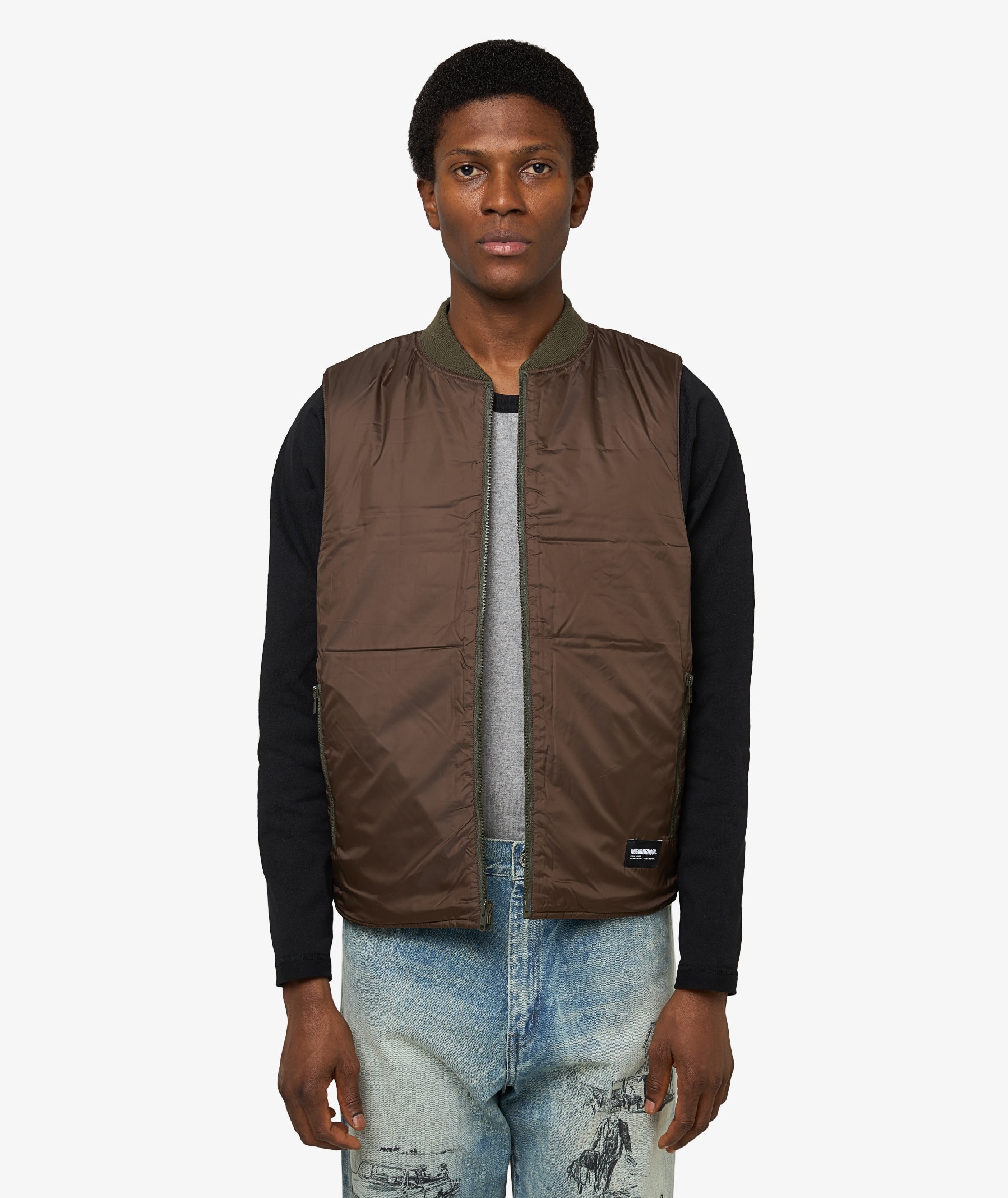Neighborhood Reversible Padded Vest | 252TSNH-JKM11-OD | SVD