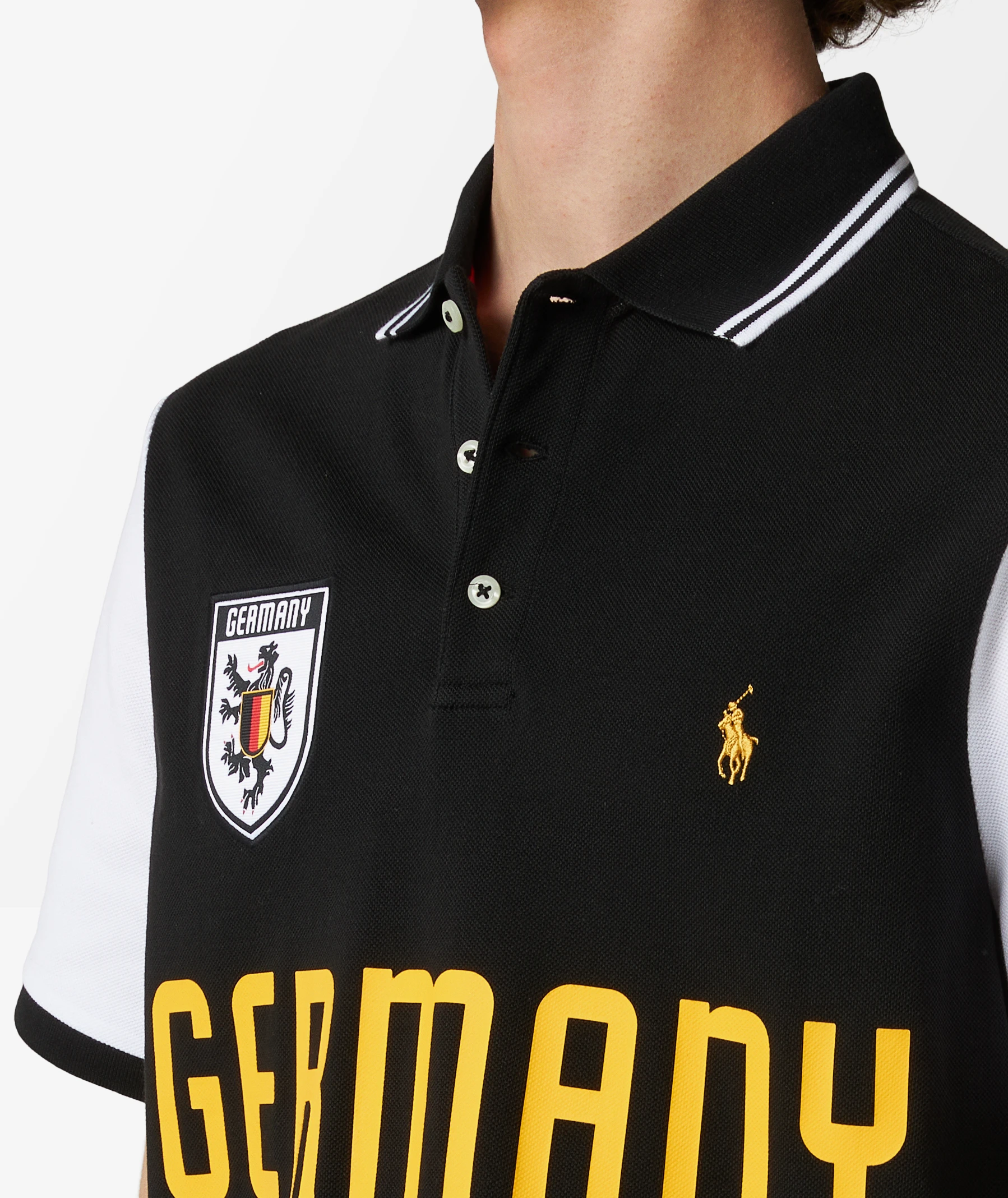 Polo Ralph Lauren Germany Polo Shirt in Black | SVD USA