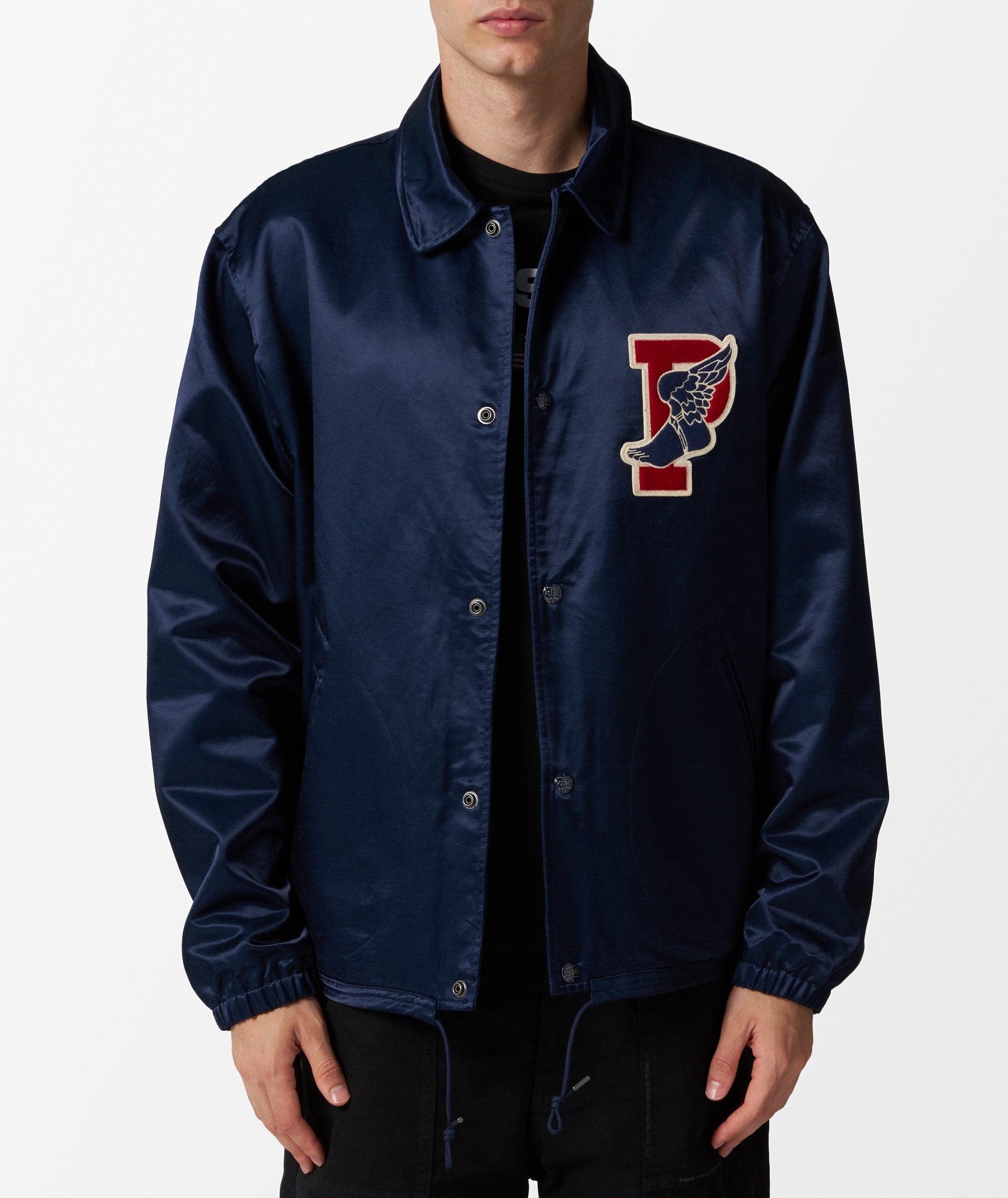 Polo Ralph Lauren Takihyo Satin-Vintage Coach's Jacket in Blue