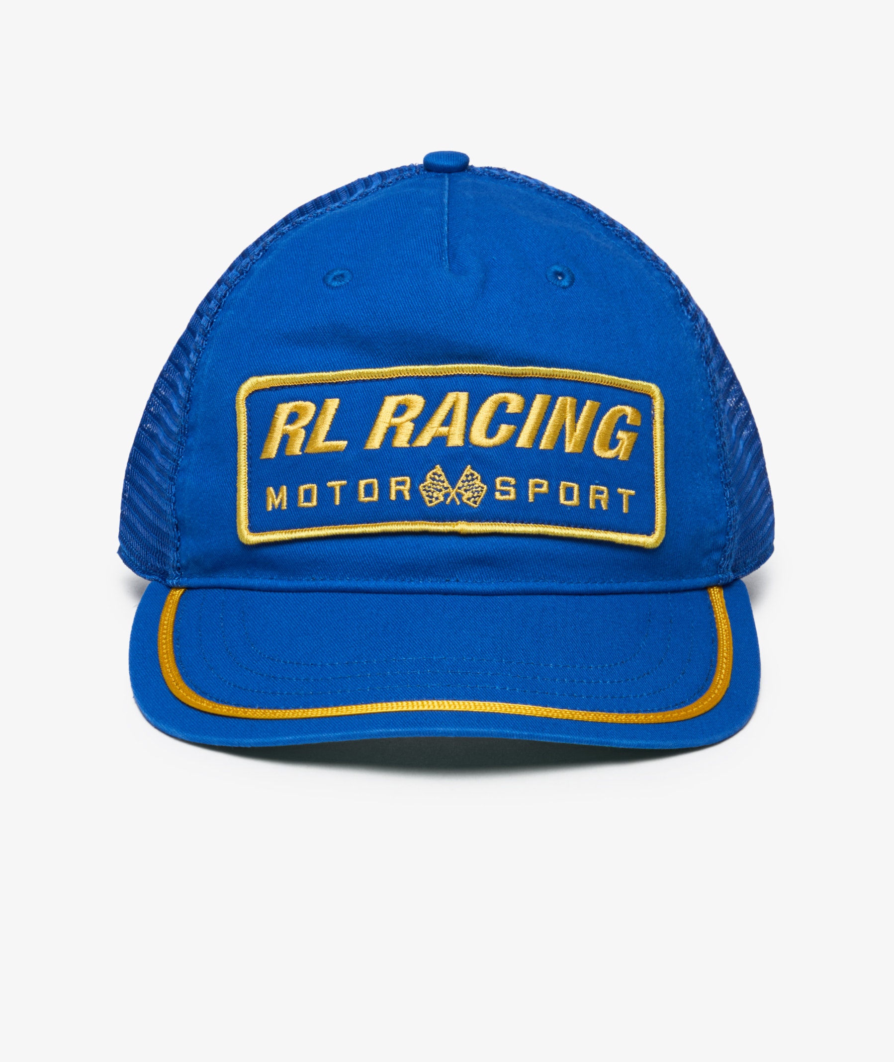 Polo Ralph Lauren Racing-Patch Twill Trucker Cap | Blue | SVD USA