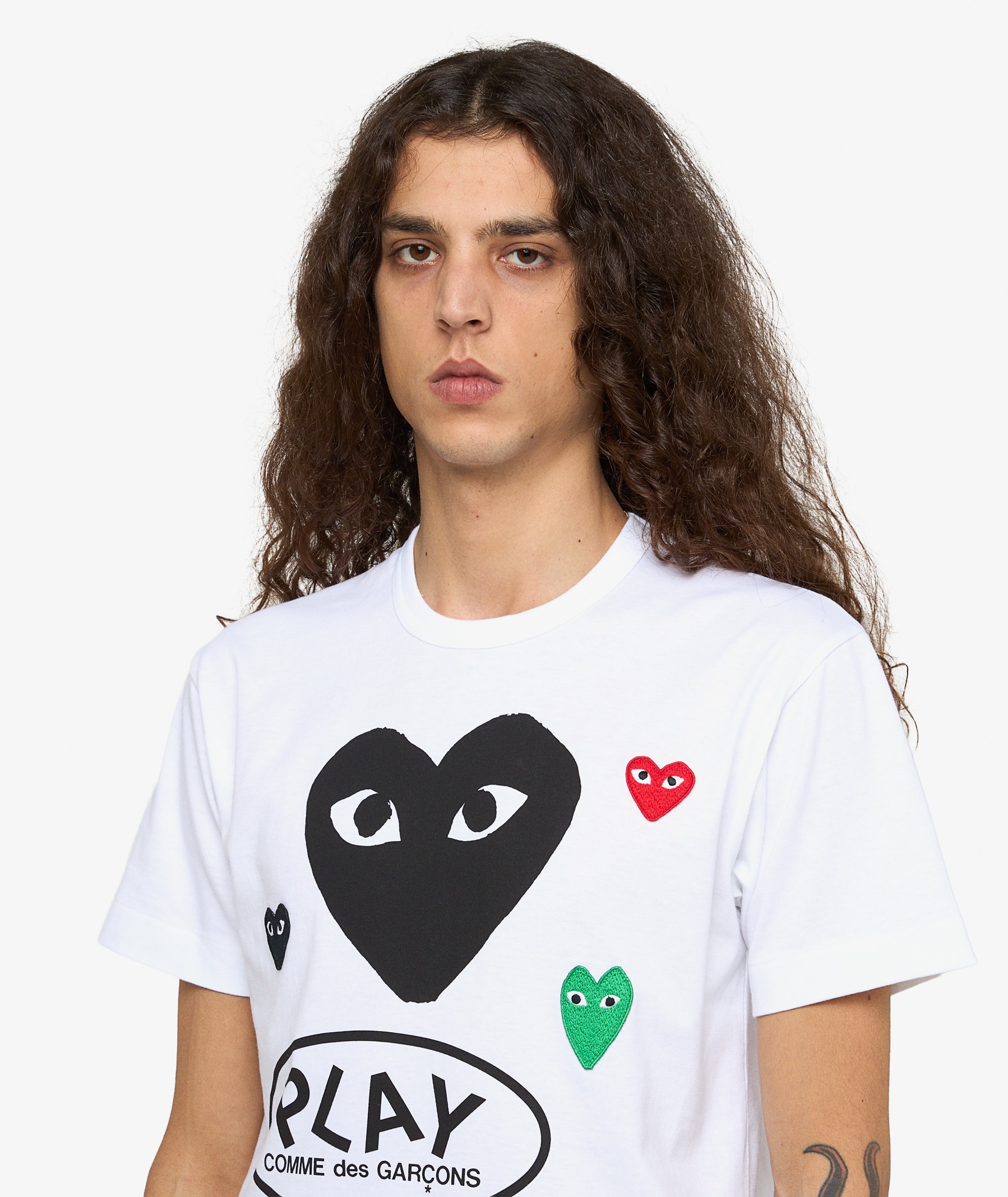 Comme des Garçons Play Multi Logo T-Shirt | Male | SVD USA
