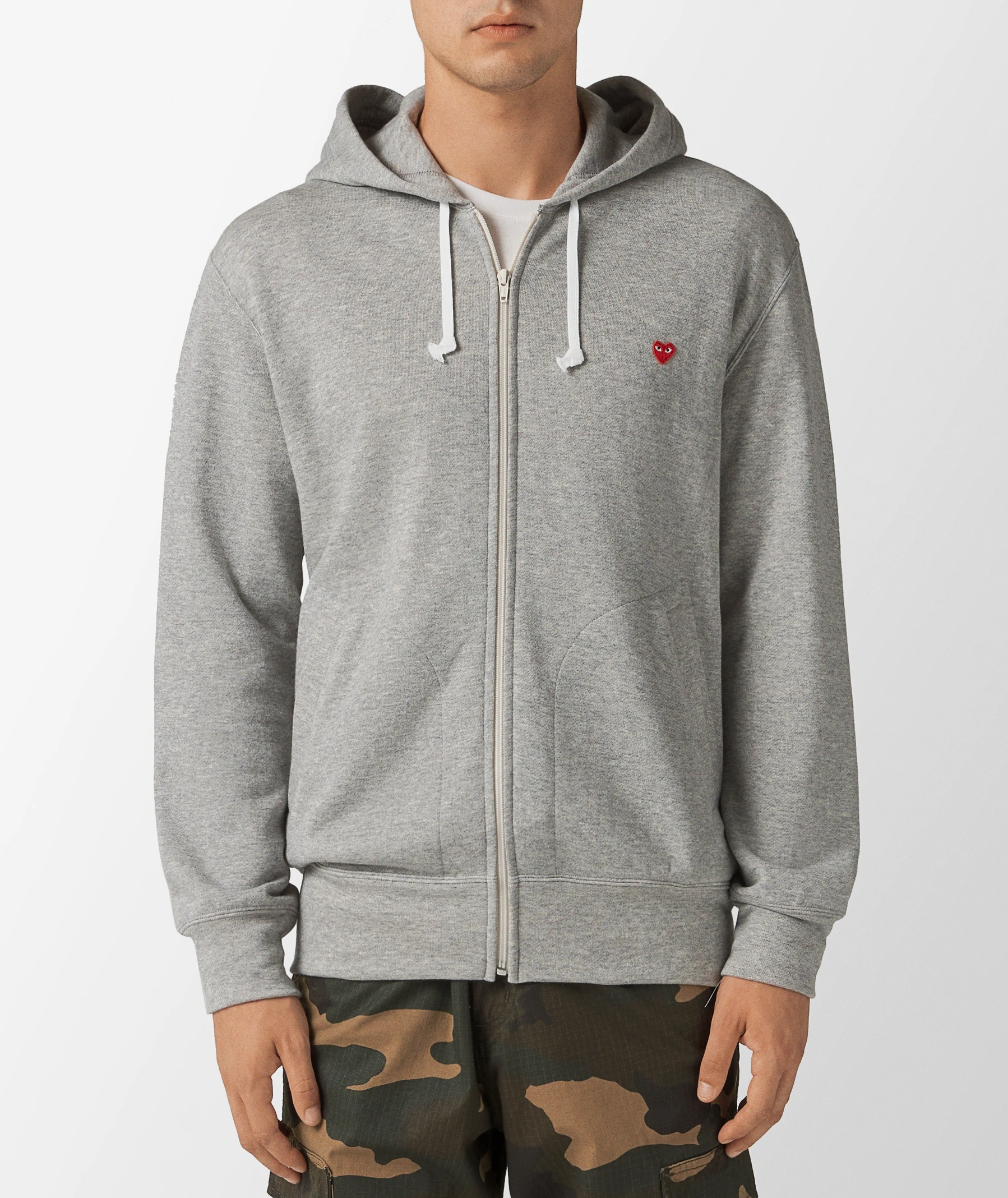 Comme des Garçons Play Hoodie in Gray | SVD USA