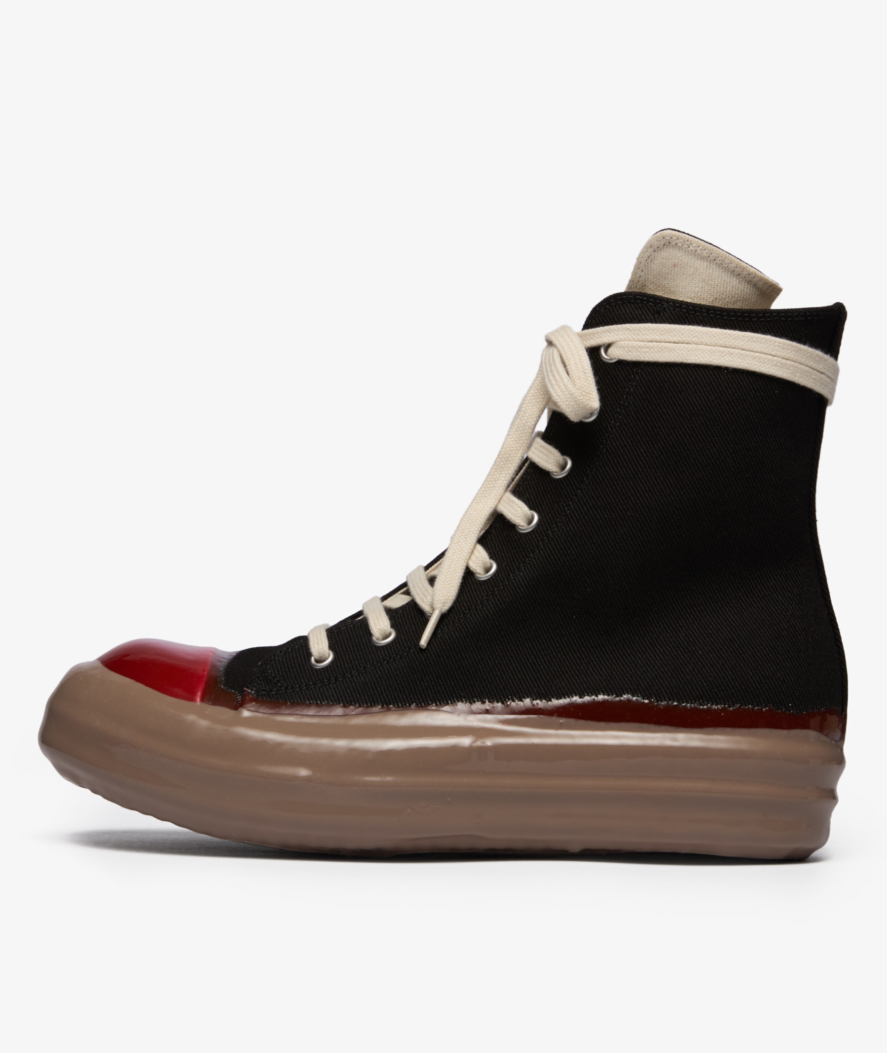 Rick Owens DRKSHDW Denim Sneakers | Dark Brown | SVD USA