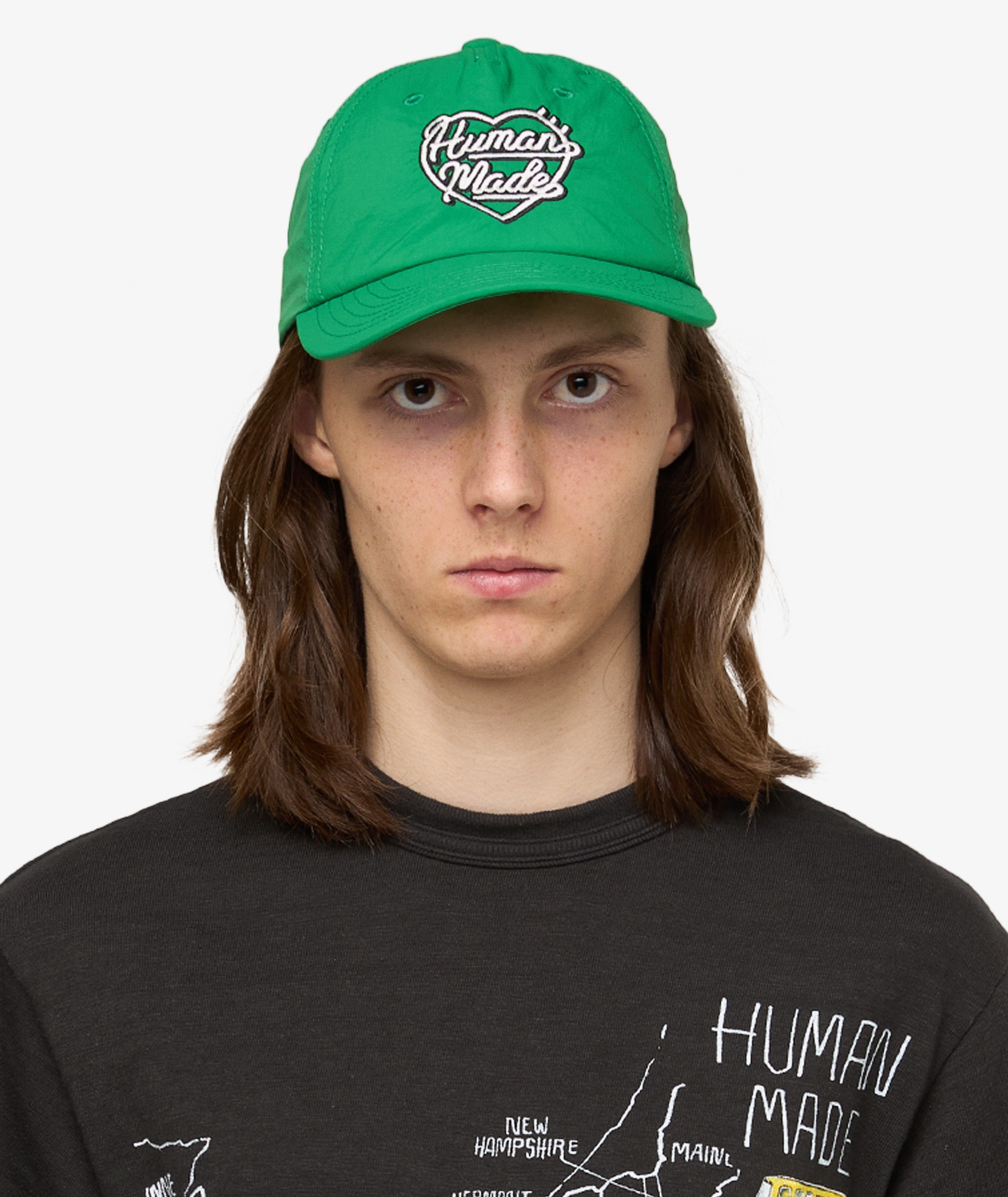 HUMAN MADE 6 Panel Nylon Cap | Green | SVD USA