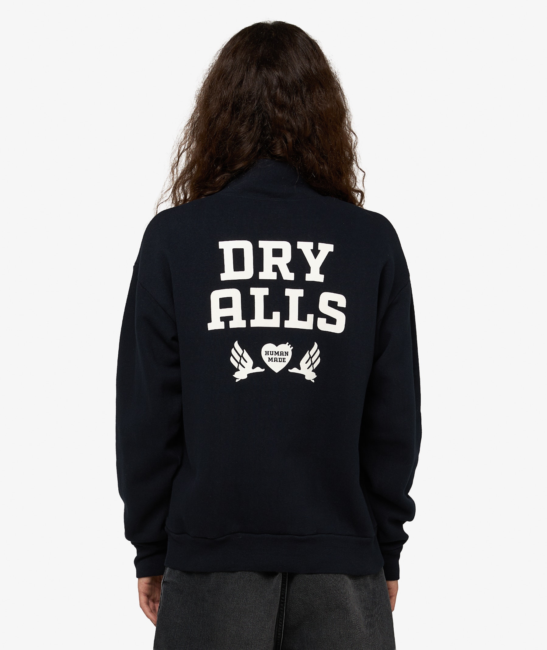 HUMAN MADE Half-Zip Sweatshirt | Navy Blue | SVD USA