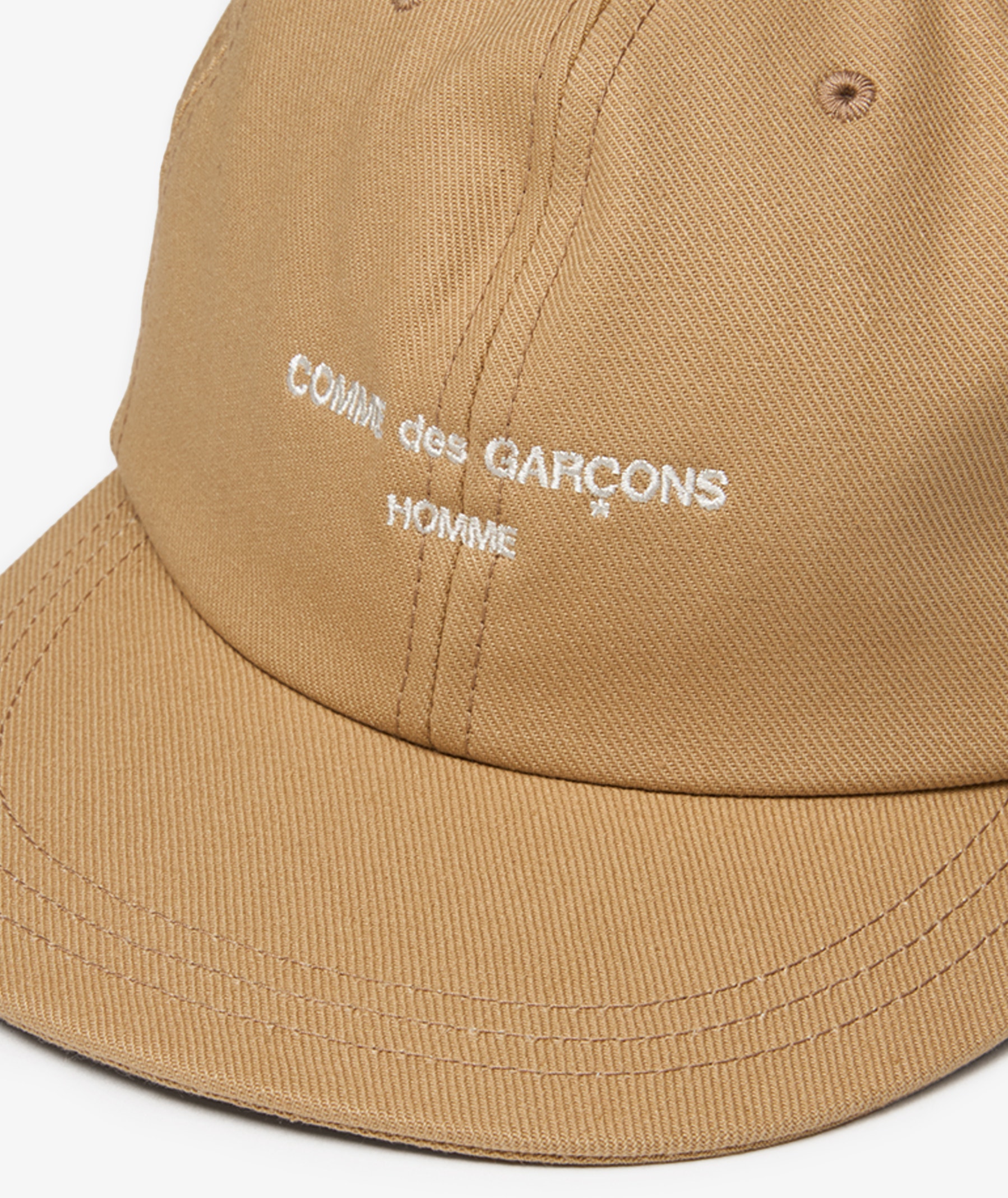 Comme des Garçons Homme Logo Cap in Light Brown | SVD USA