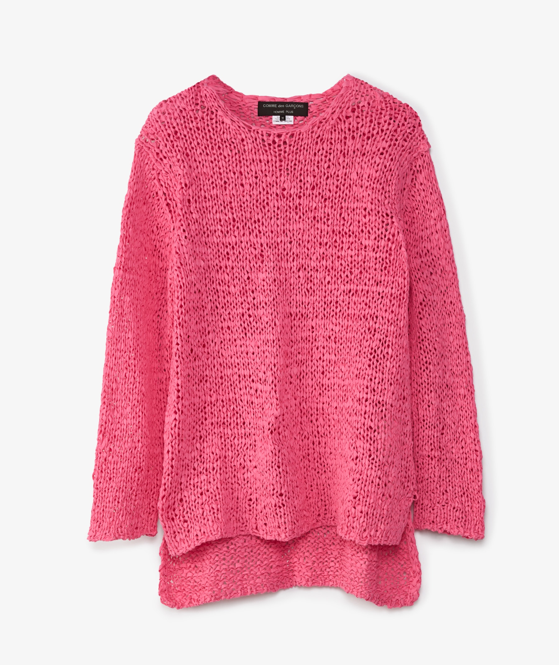 Comme des Garçons Homme Plus Loose Knit Sweater in Pink | SVD USA