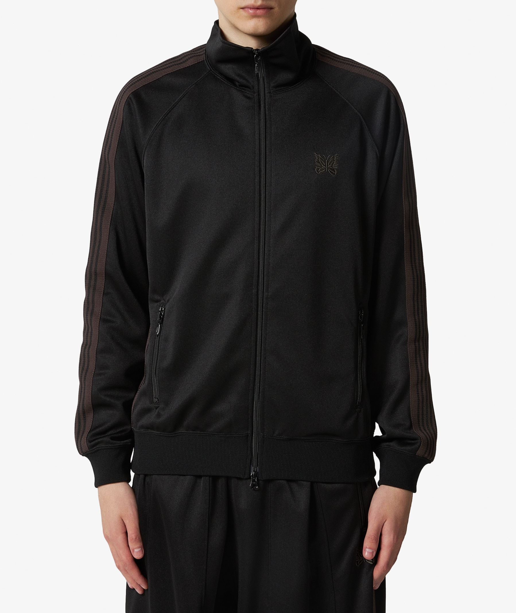 Needles Poly Smooth Track Jacket in Black | SVD USA