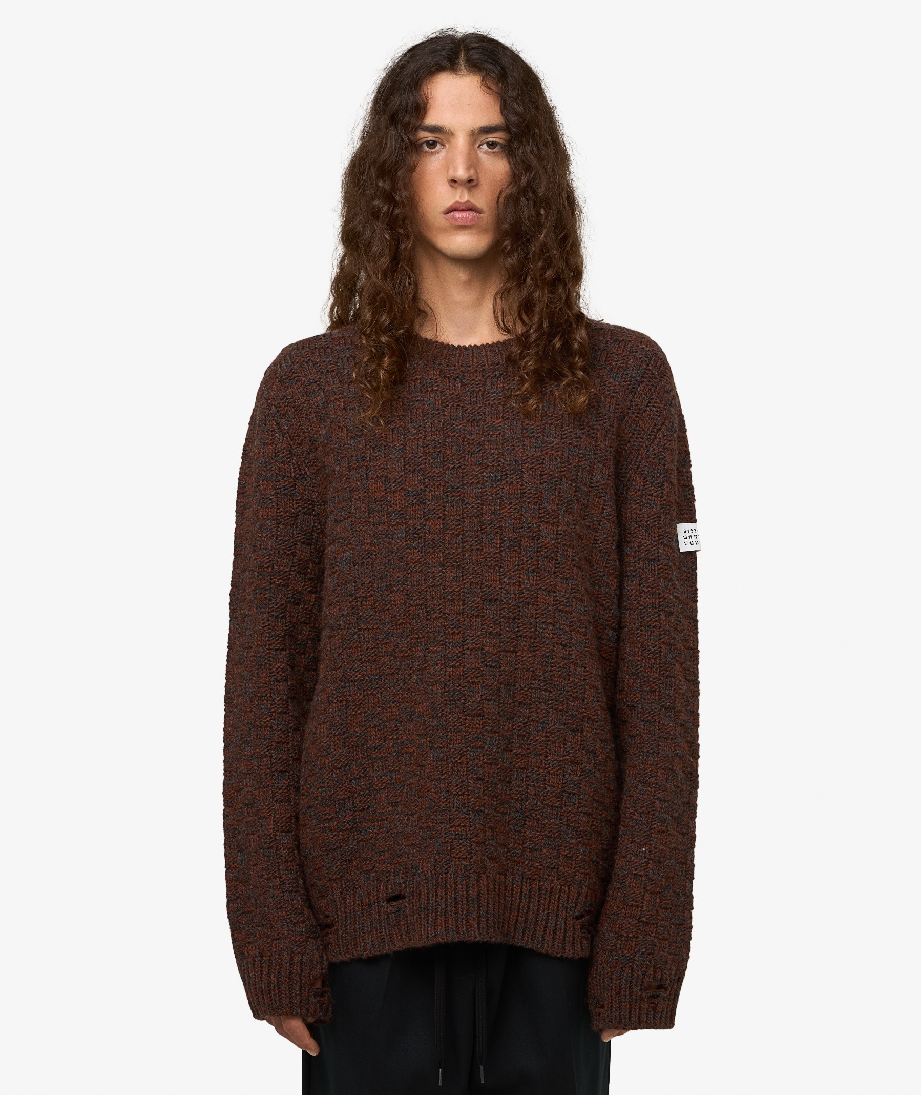MAISON MARGIELA Sweater | Dark Grey Melange - Brown | SVD USA