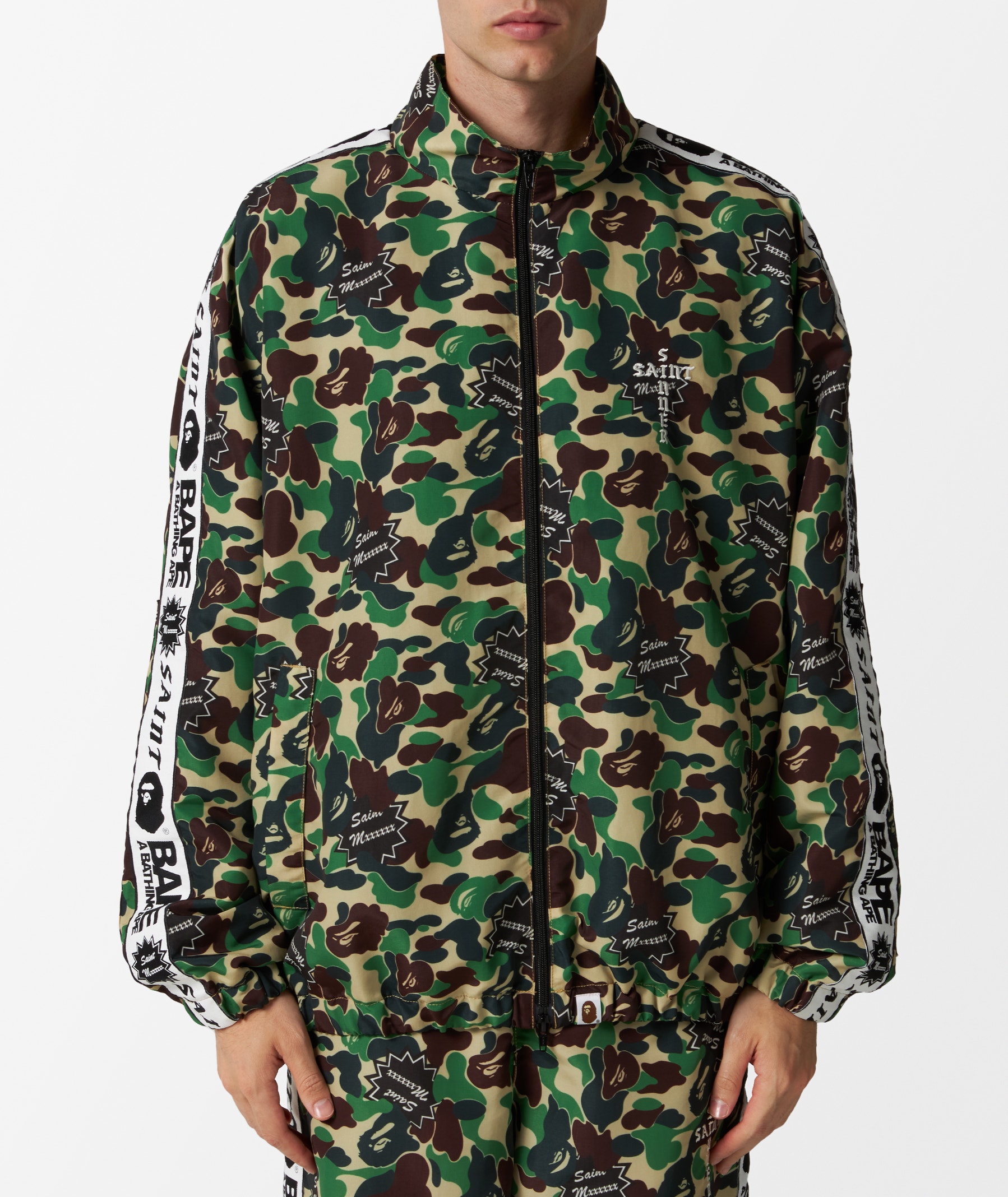SAINT Mxxxxxx St. Ape Track Jacket x BAPE® in Green | SVD USA