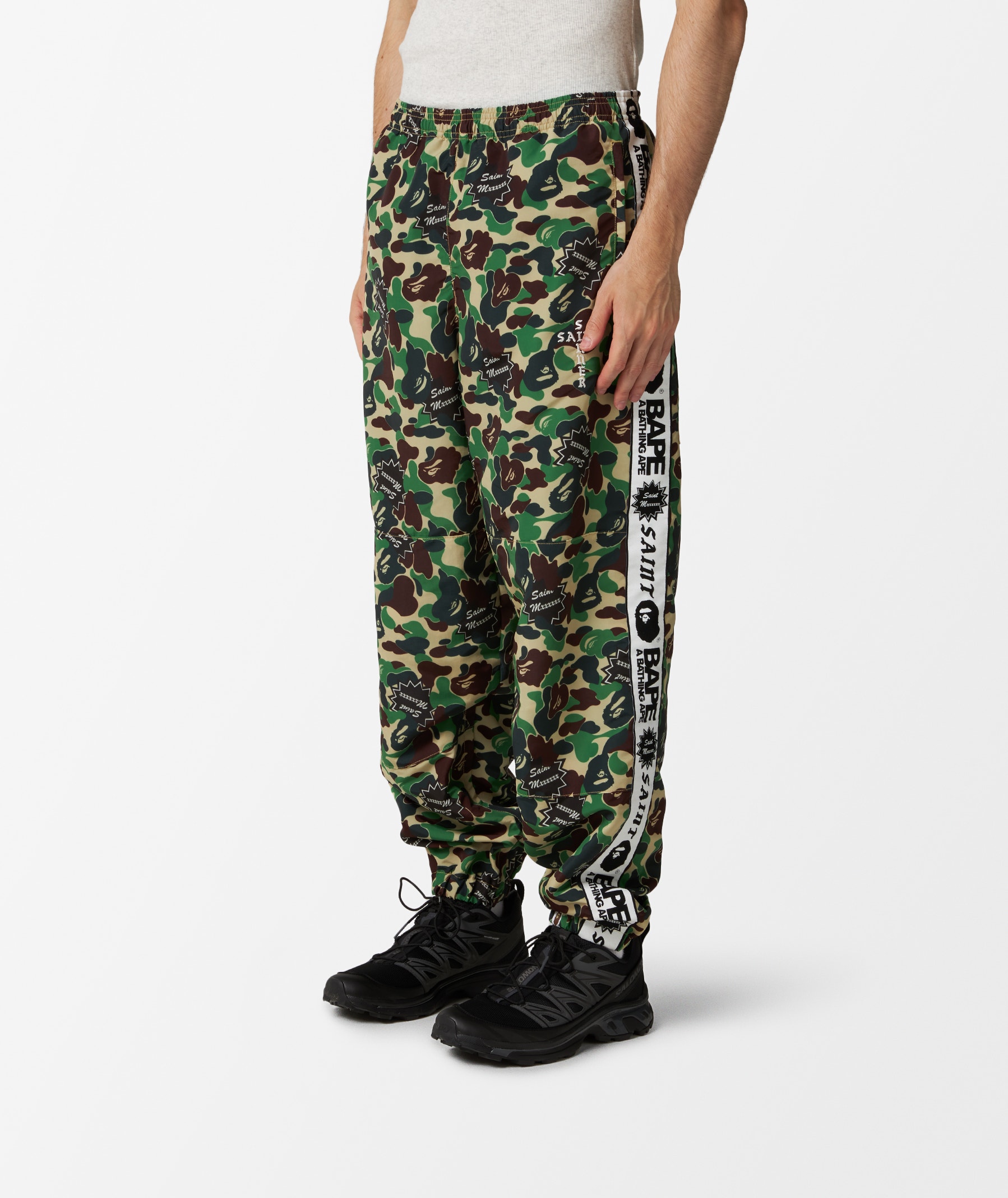 SAINT Mxxxxxx St. Ape Track Pants x BAPE® in Green | SVD USA