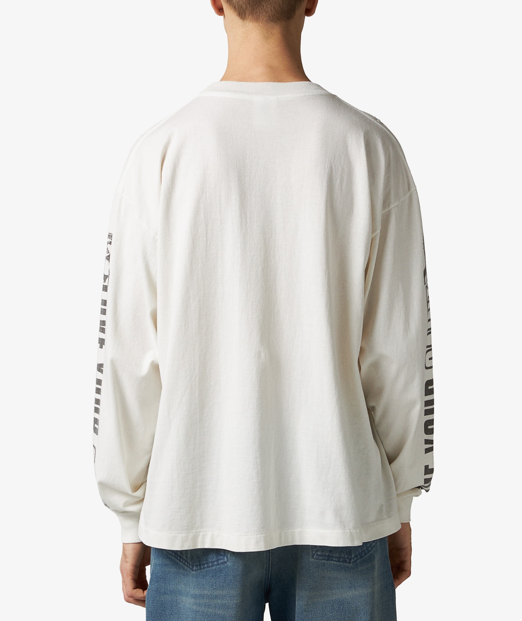 SAINT Mxxxxxx Love ur Saint Long Sleeve T-Shirt | Off White | SVD USA