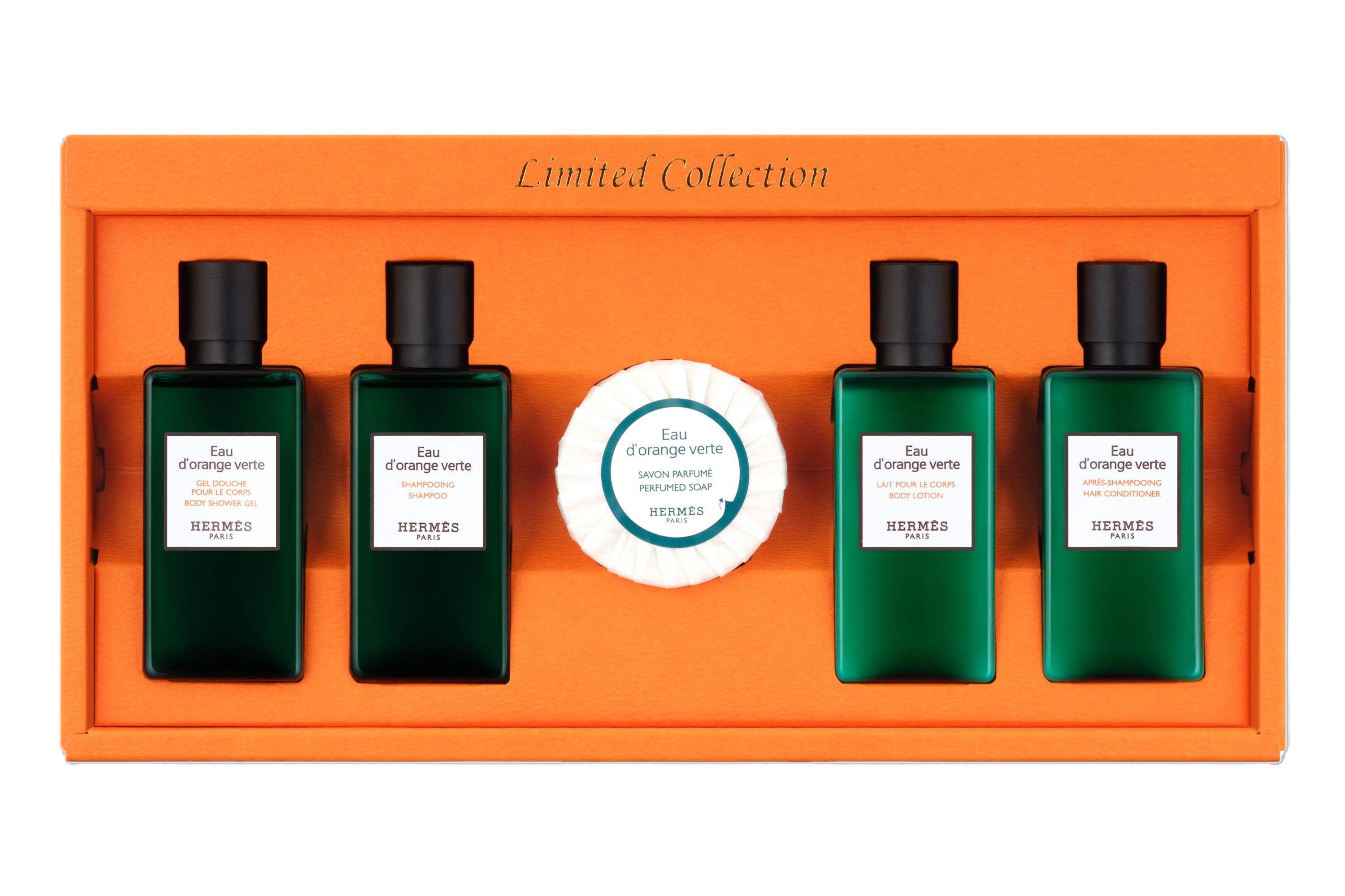 韓国エルメスオードランジュ ヴェルト ヘア＆ボディ トラベルキット