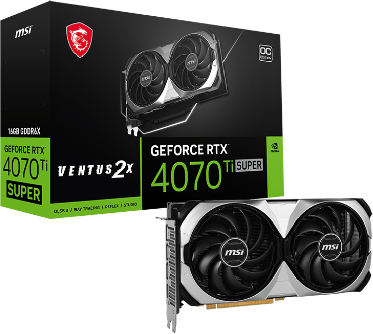 MSI GeForce RTX 4070 Ti SUPER 16G VENTUS 2X OC | SoloTodo.cl