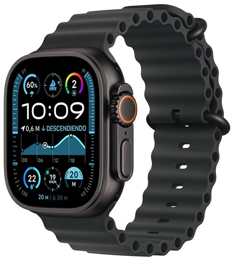 Apple Watch Ultra 2 49mm (Ocean / Black Titanium Case / Black Band