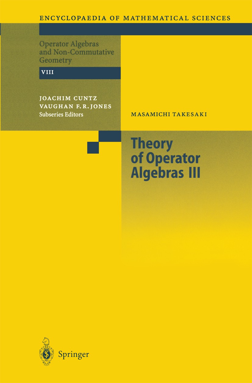 Theory of Operator Algebras III | Springer Nature Link