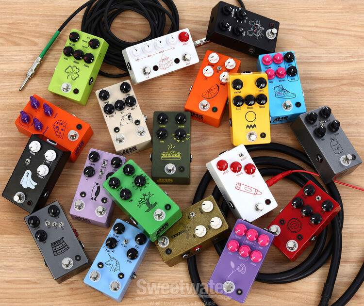JHS AT Andy Timmons Drive V2 Pedal - Black with Red Logo