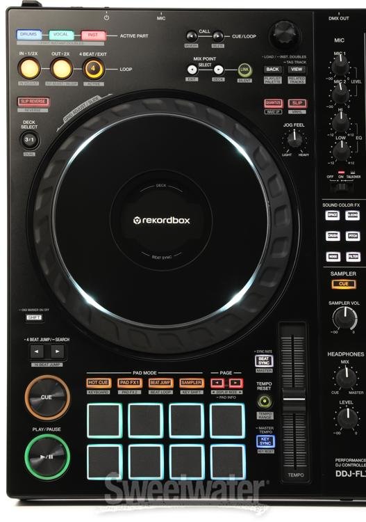 Pioneer DJ DDJ-FLX10 4-deck DJ Controller - Black | Sweetwater