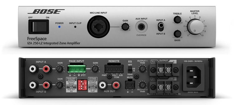 Bose Professional IZA 250-LZ 50-watt 2-channel Integrated Zone