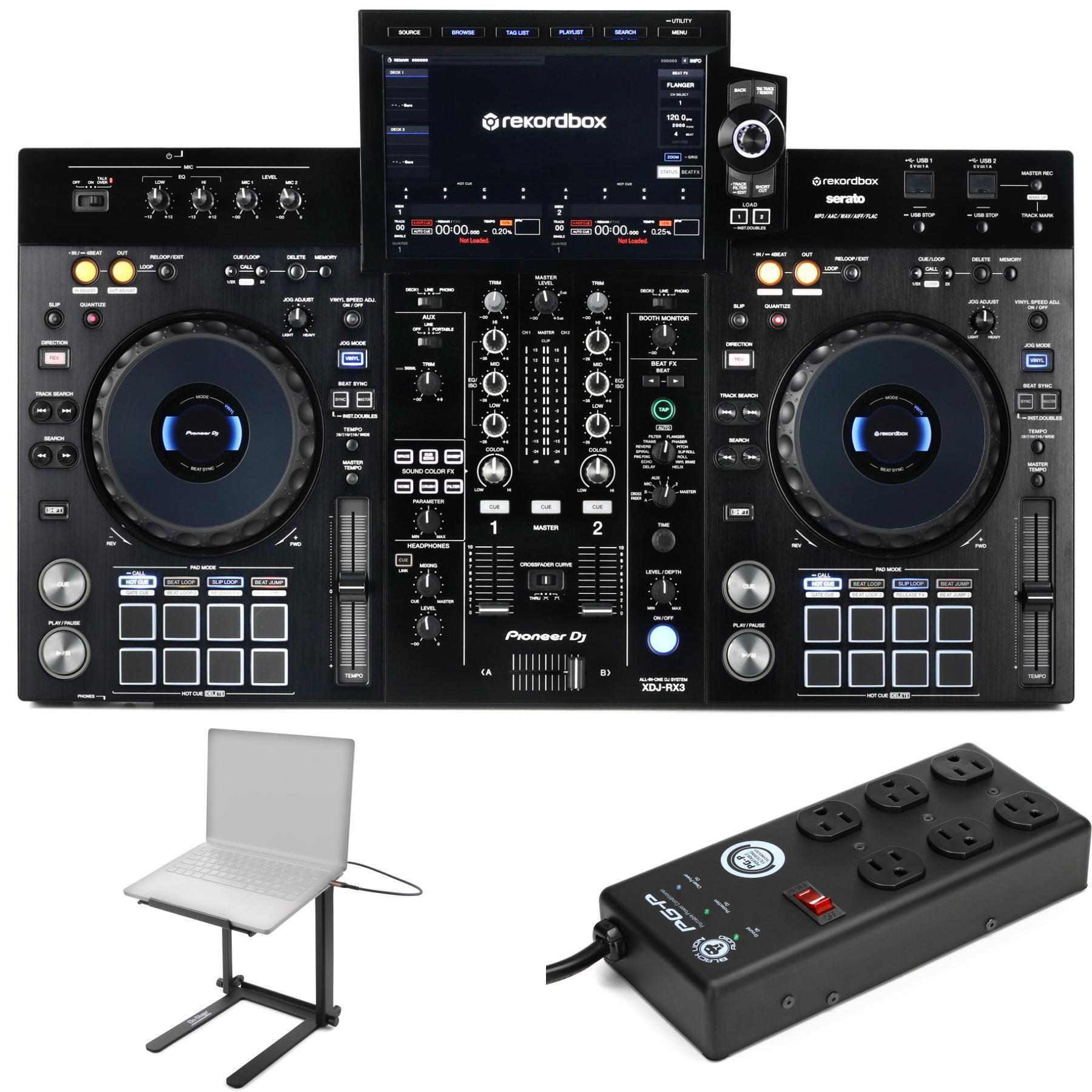 Pioneer DJ XDJ-RX3 Digital DJ System with Laptop Stand and Power