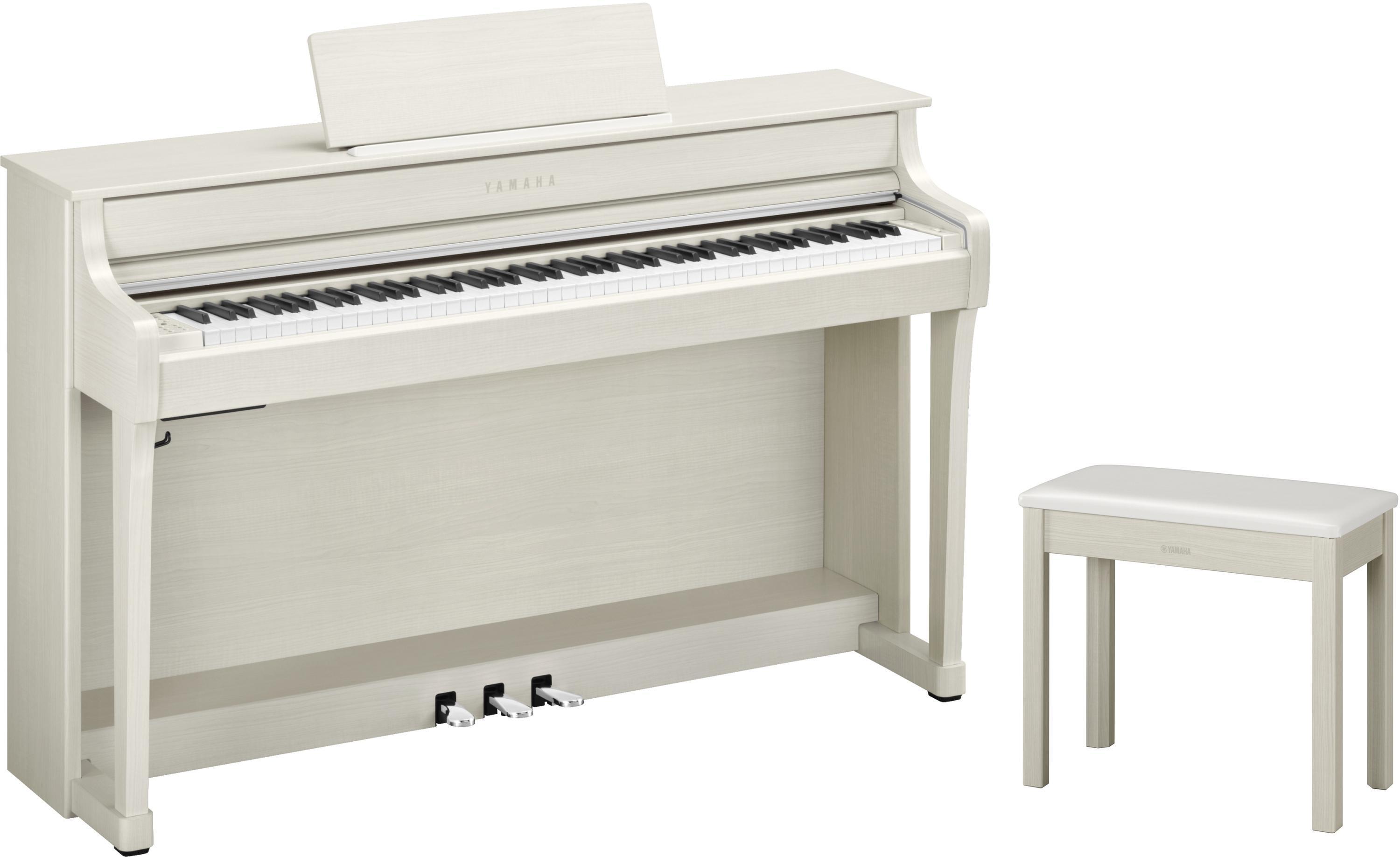 Yamaha Clavinova CLP-835 Console Digital Piano with Bench - White
