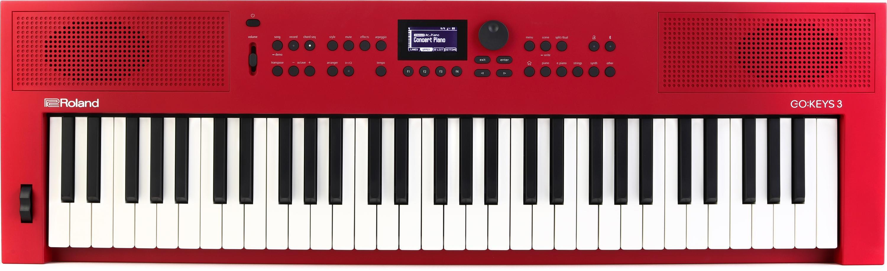 Roland GO:KEYS 3 Keyboard - Red | Sweetwater