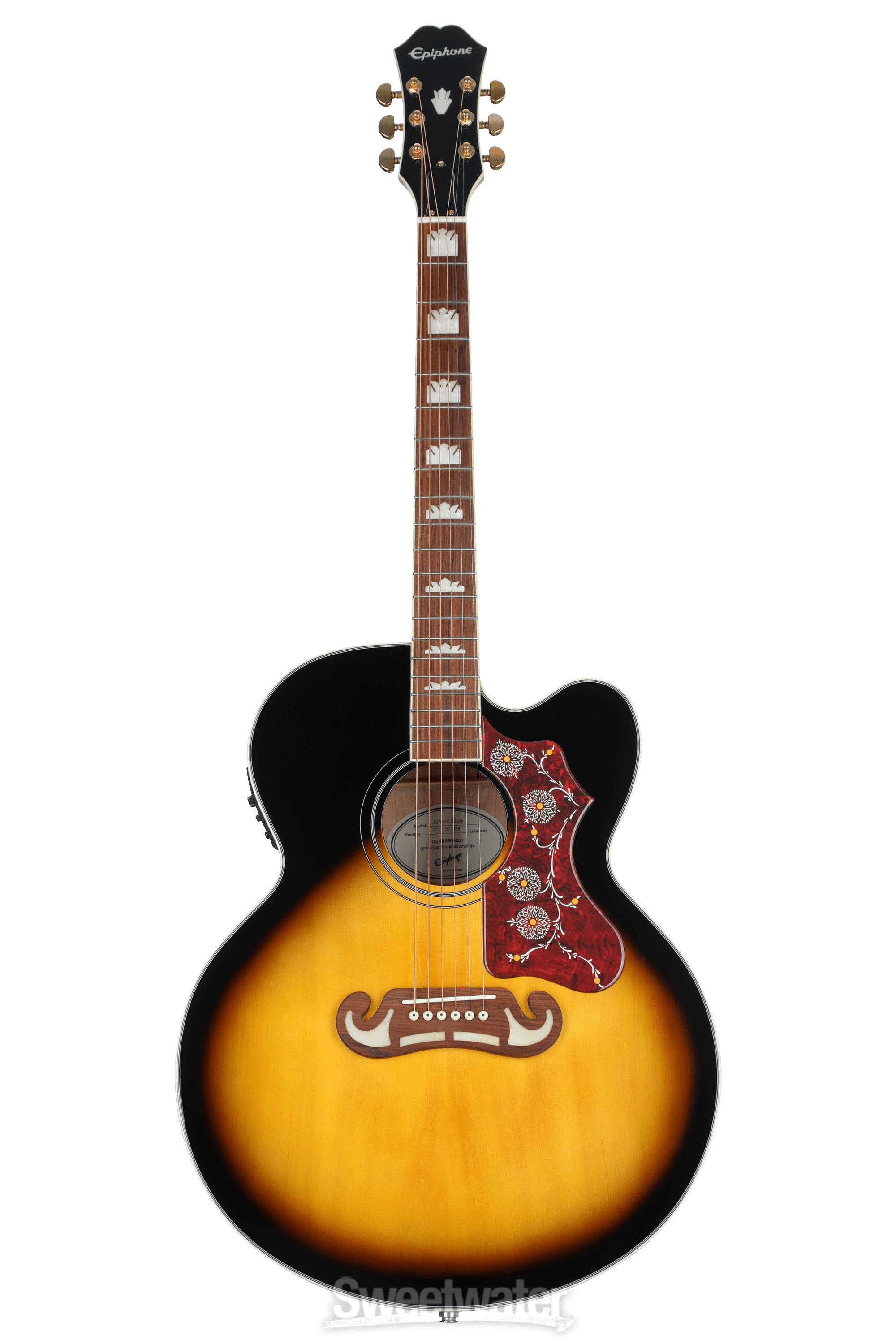Epiphone J-200EC Studio Acoustic-Electric Guitar - Vintage