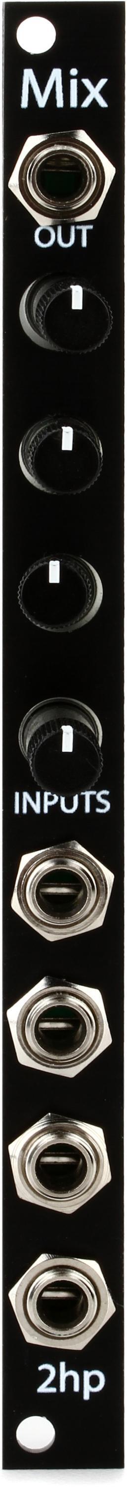 2HP Mix Eurorack Mixer Module- Black | Sweetwater