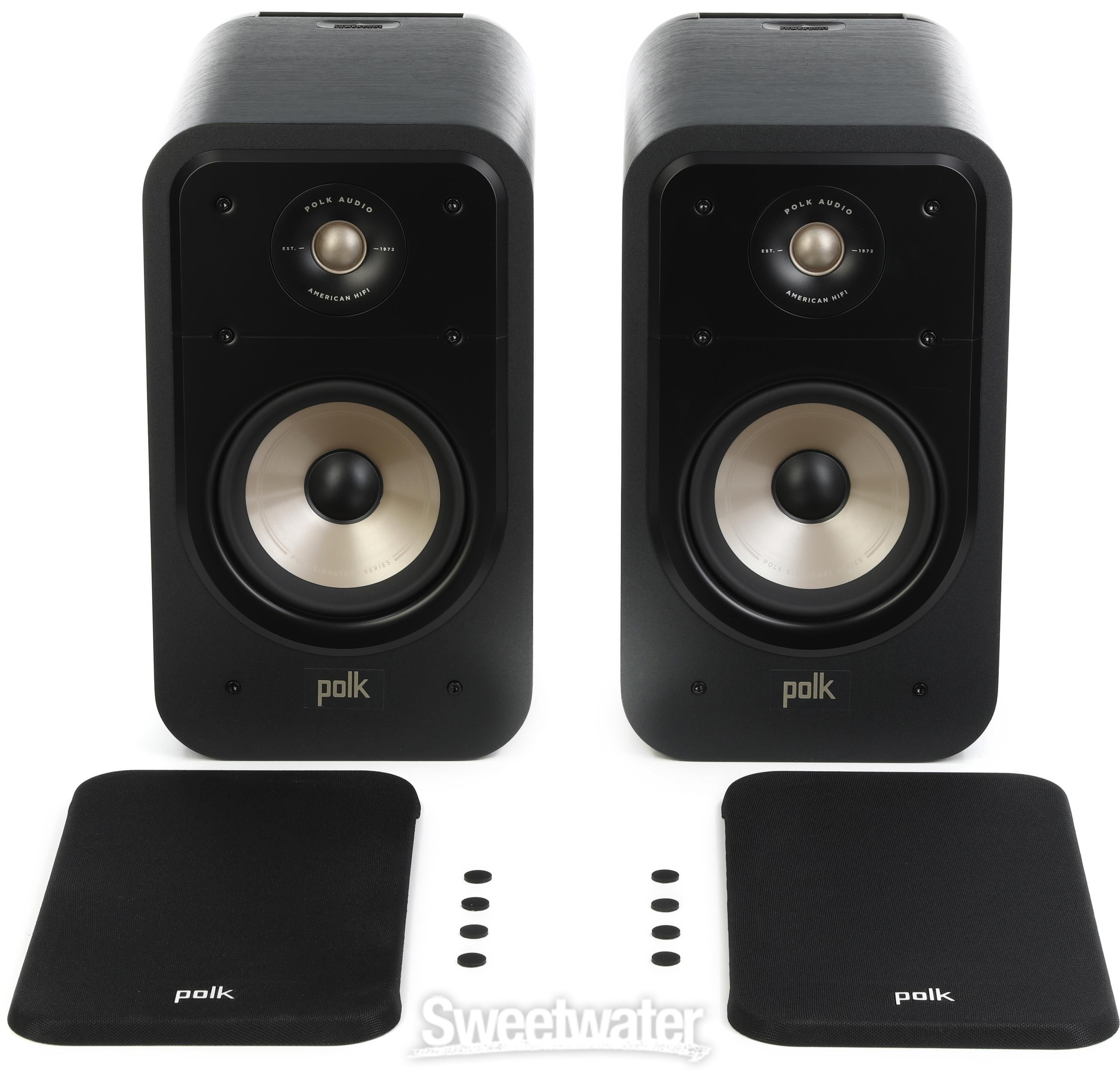 Polk Audio Signature Elite ES20 Bookshelf Speaker - Black (Pair