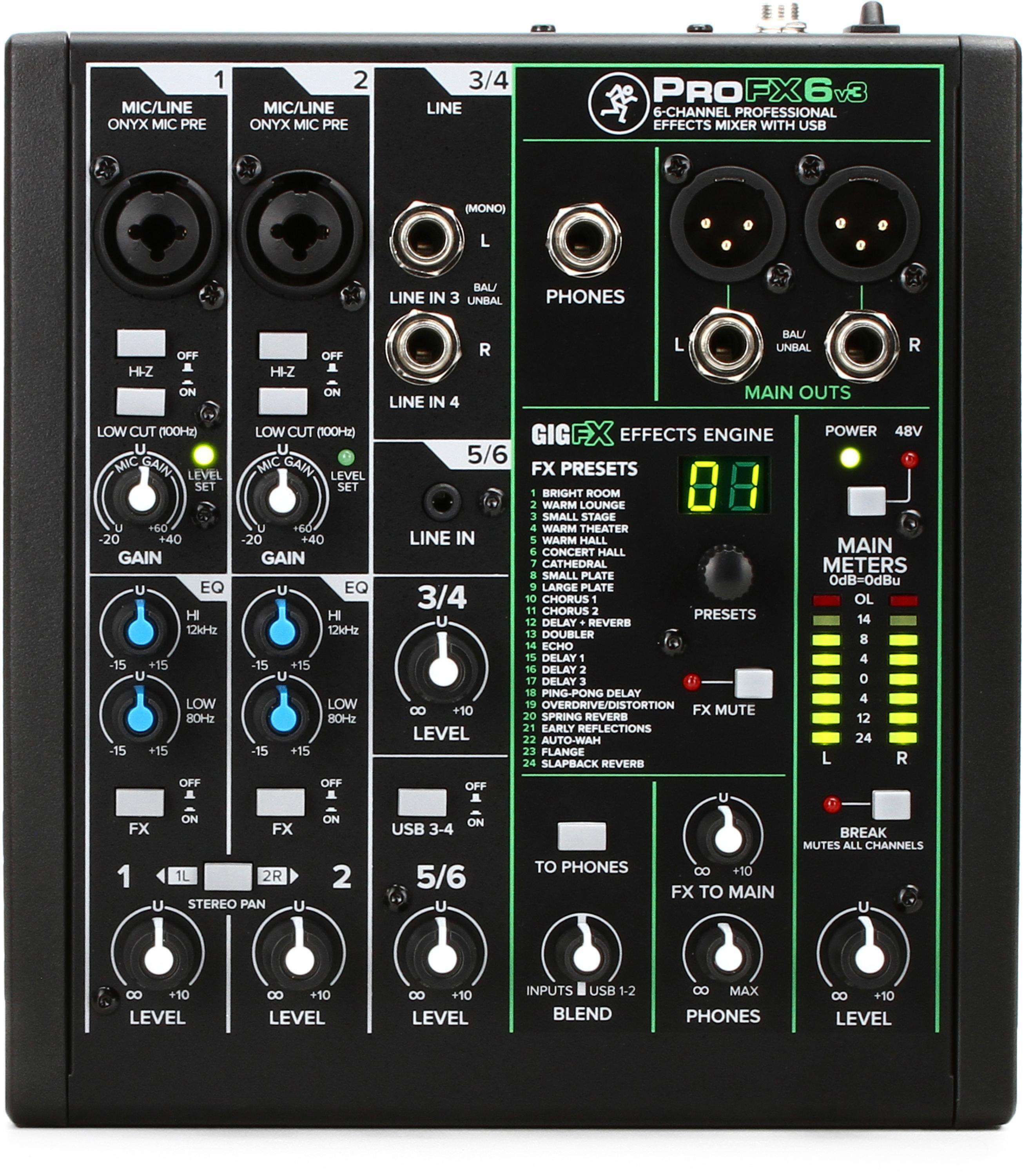 Behringer Xenyx QX1002USB Mixer with USB and Effects | Sweetwater