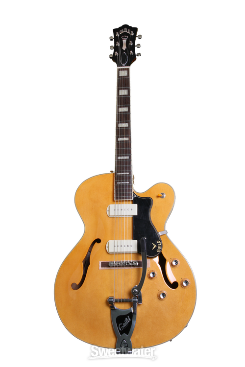 Guild X-175B Manhattan with Guild Vibrato - Blonde | Sweetwater