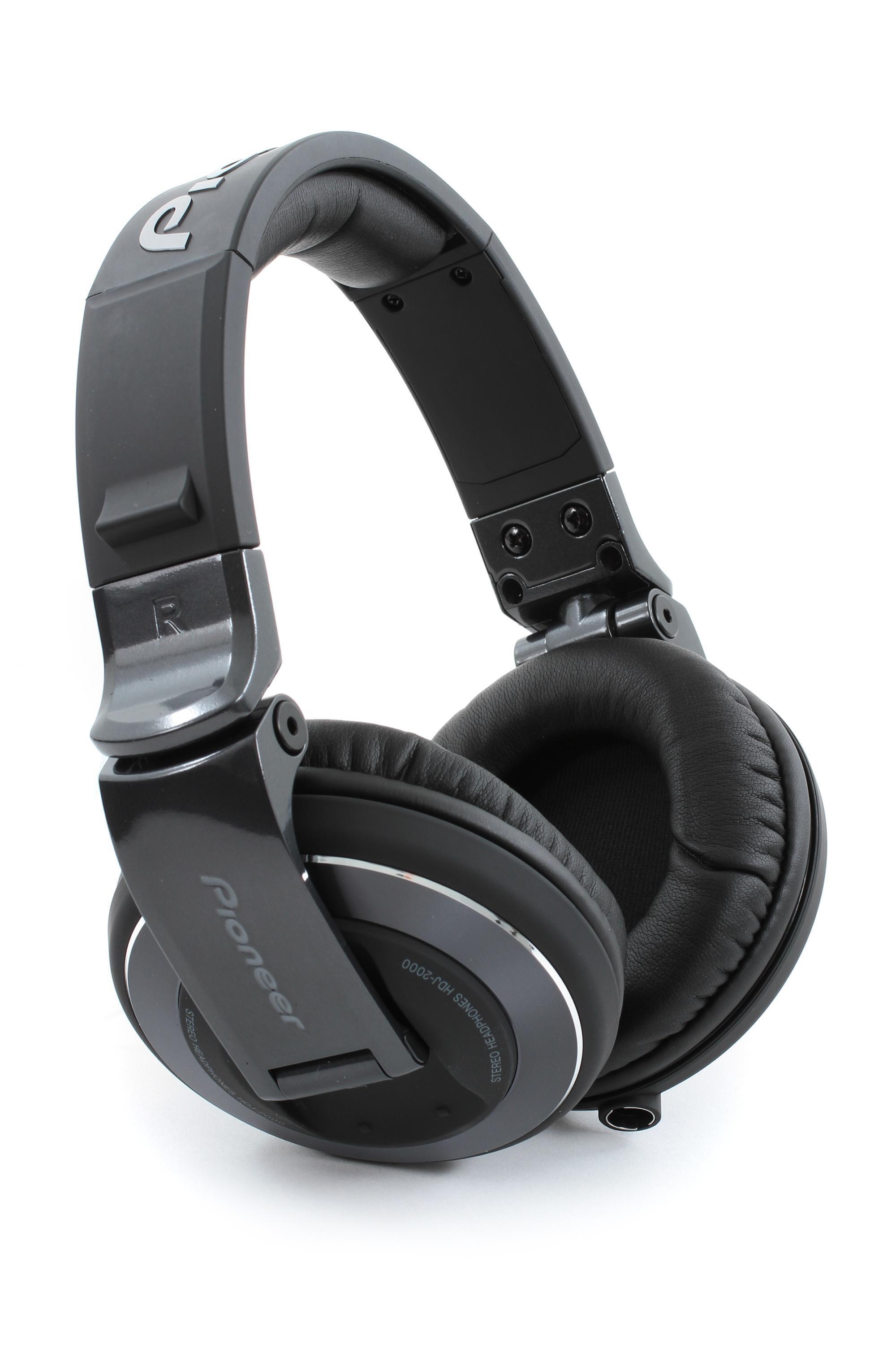 Pioneer DJ HDJ-2000 Reference DJ Headphones, Black - Closed