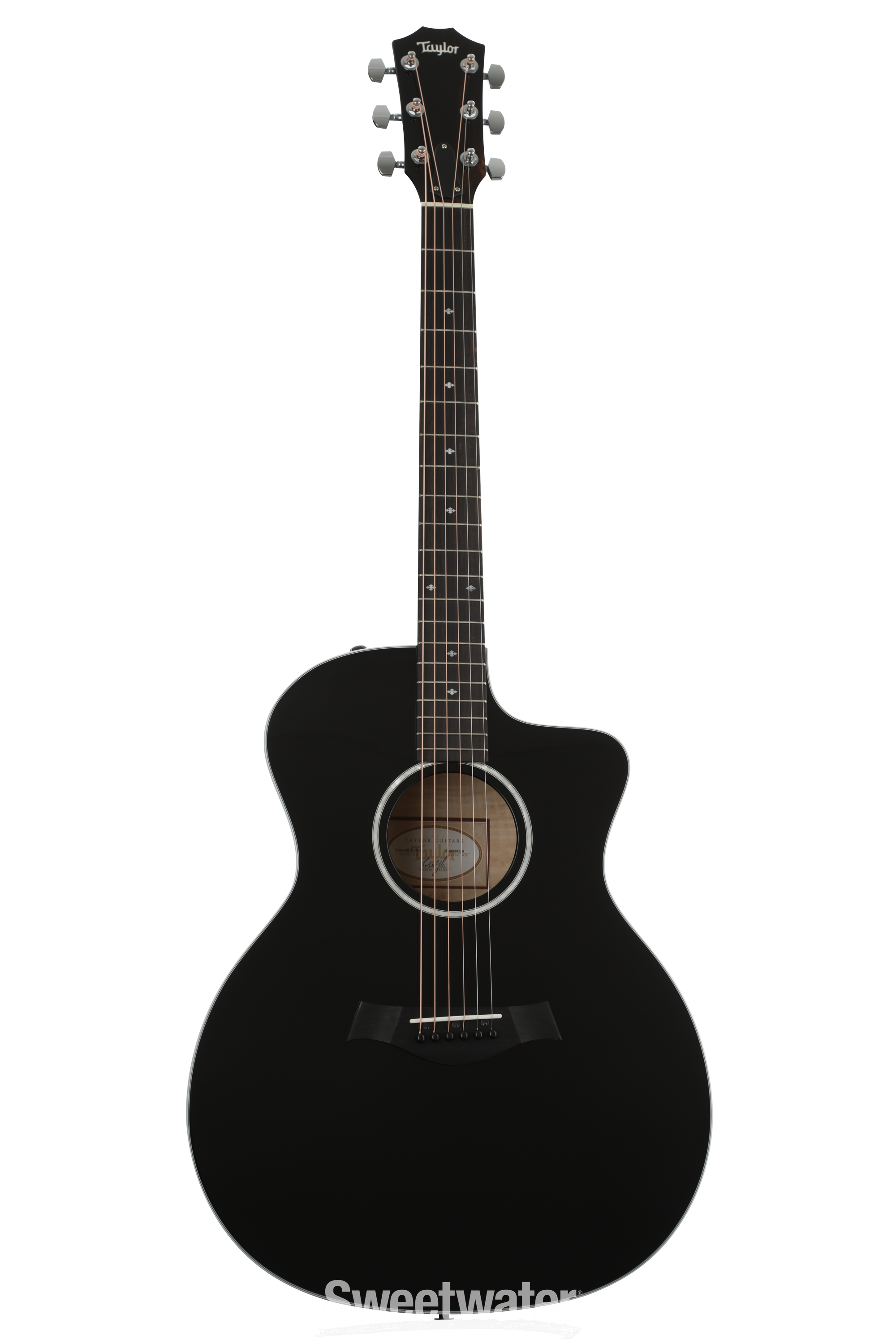 Taylor 214ce Deluxe Acoustic-electric Guitar - Black | Sweetwater