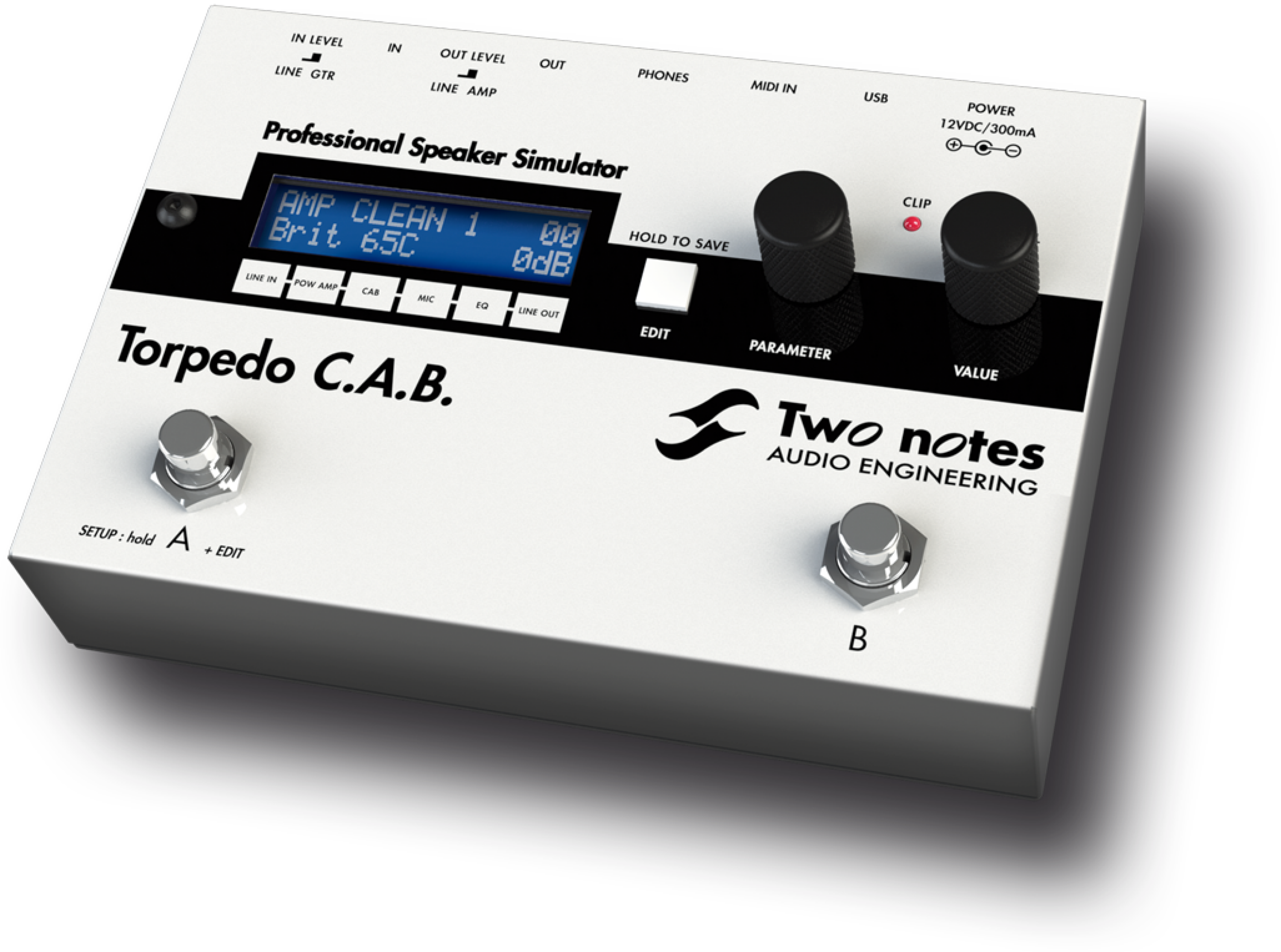Two Notes Torpedo C.A.B. Speaker Simulator Pedal | Sweetwater