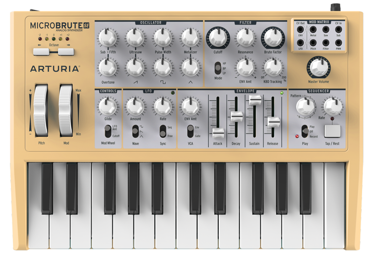 Arturia MicroBrute SE Analog Synthesizer - Orange Limited Edition