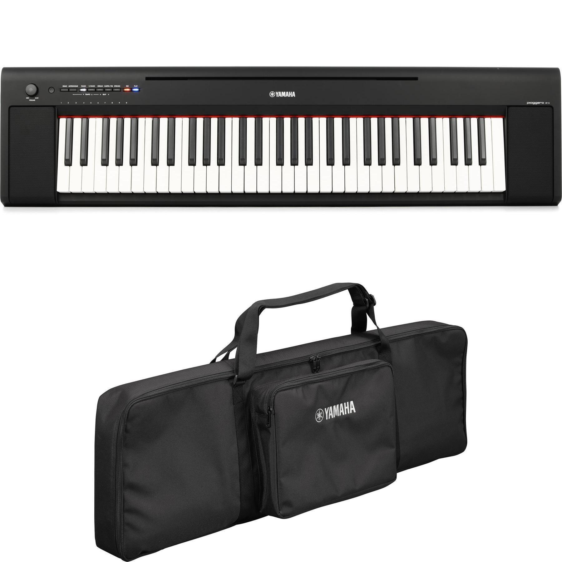 Yamaha Piaggero NP-15 61-key Portable Piano with Soft Case - Black